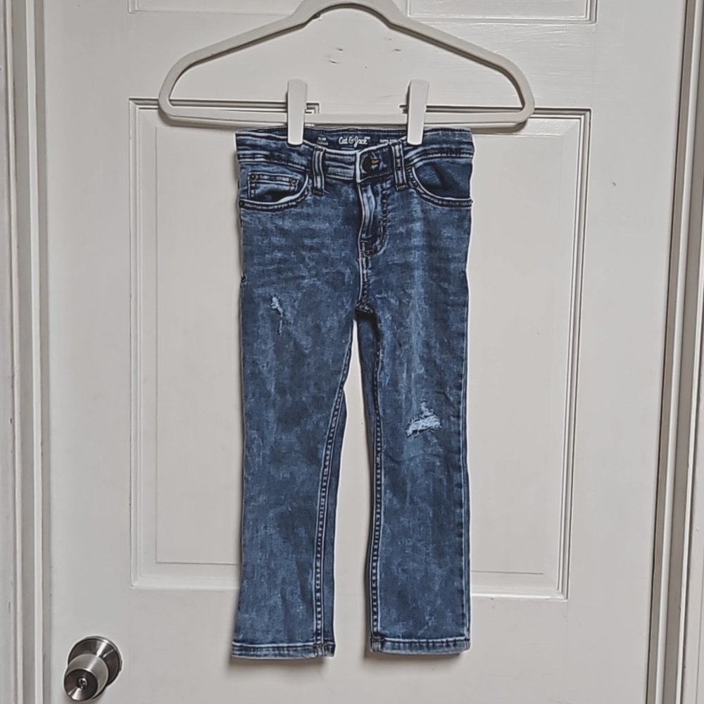 Cat & Jack Slim Girls 5 Blue Jeans